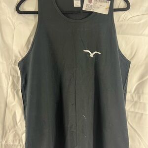 Men’s Black Athletic Tank Top Size L Sleeveless Workout Gym Shirt NWT